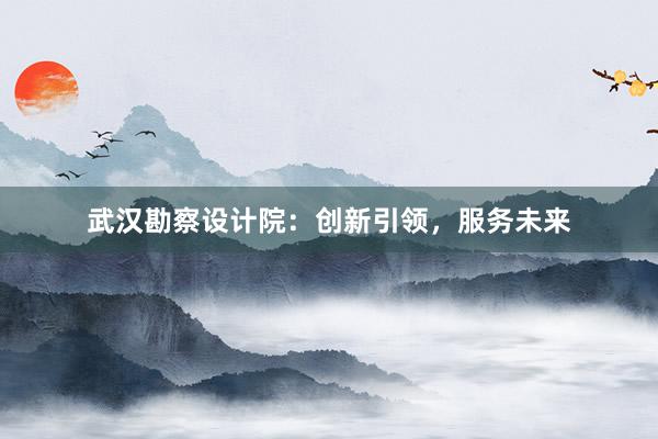 武汉勘察设计院：创新引领，服务未来